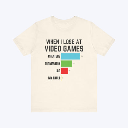 T-Shirt Natural / S Not My Fault Gaming T-shirt