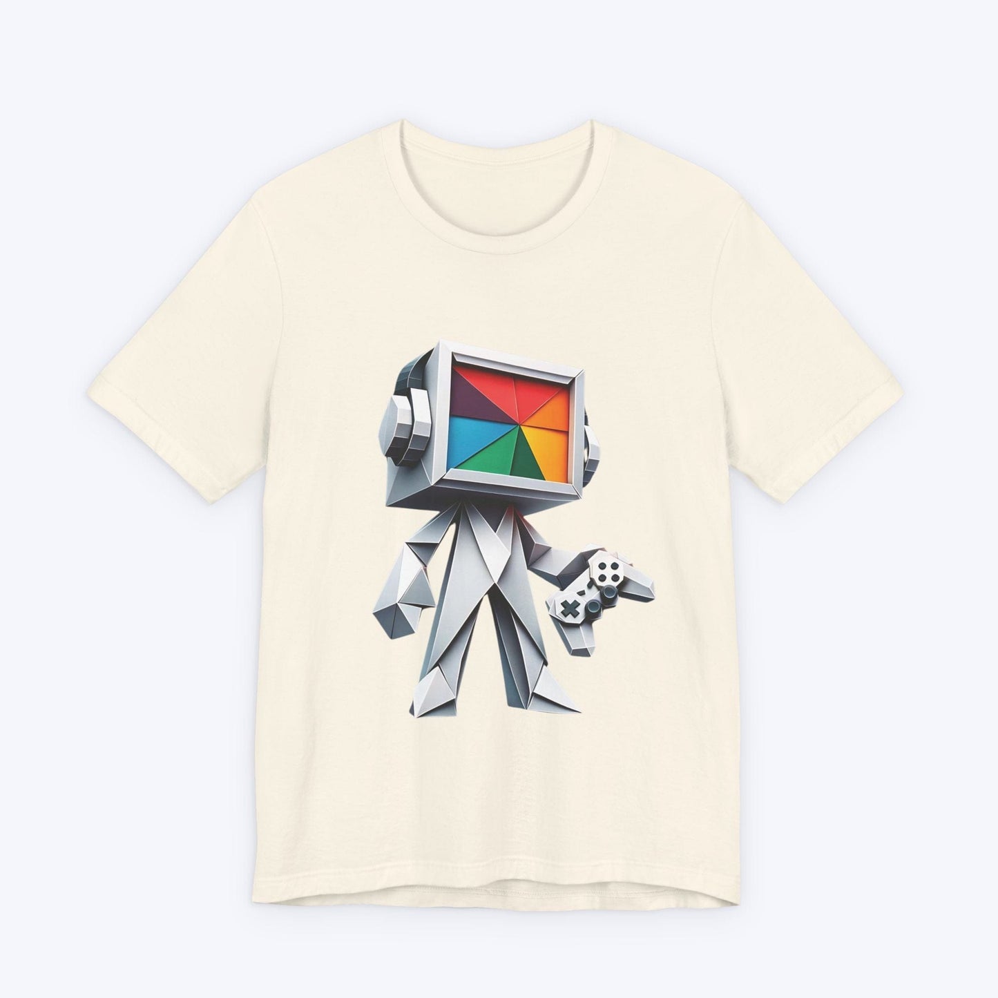 T-Shirt Natural / S Pixel Paper Player Gamer T-shirt