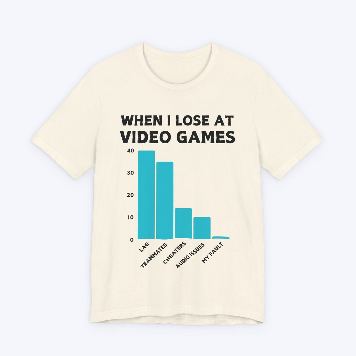 T-Shirt Natural / S The Gamer's Blame Chart T-shirt