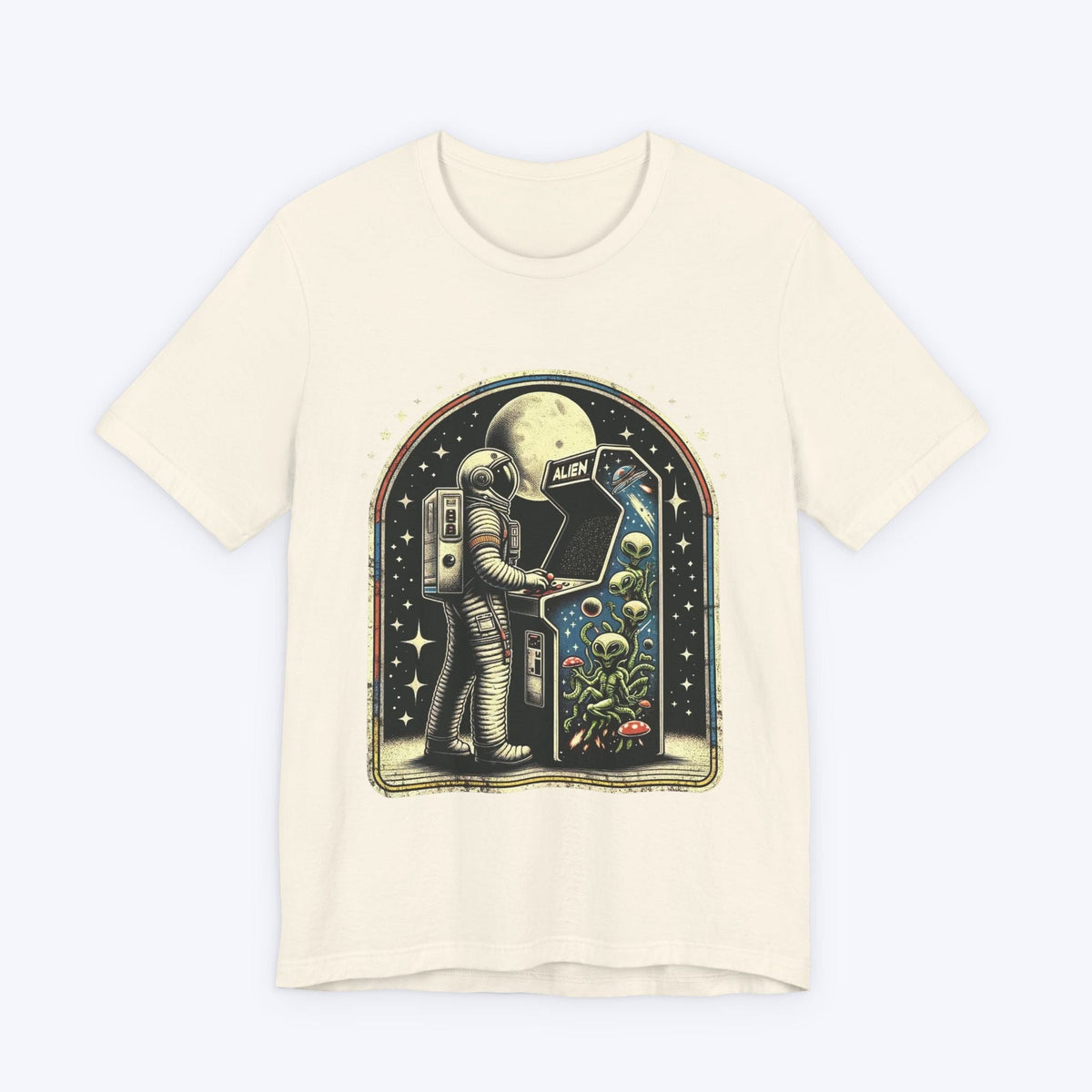 T-Shirt Natural / S Vintage Moonwalk Astronaut T-shirt