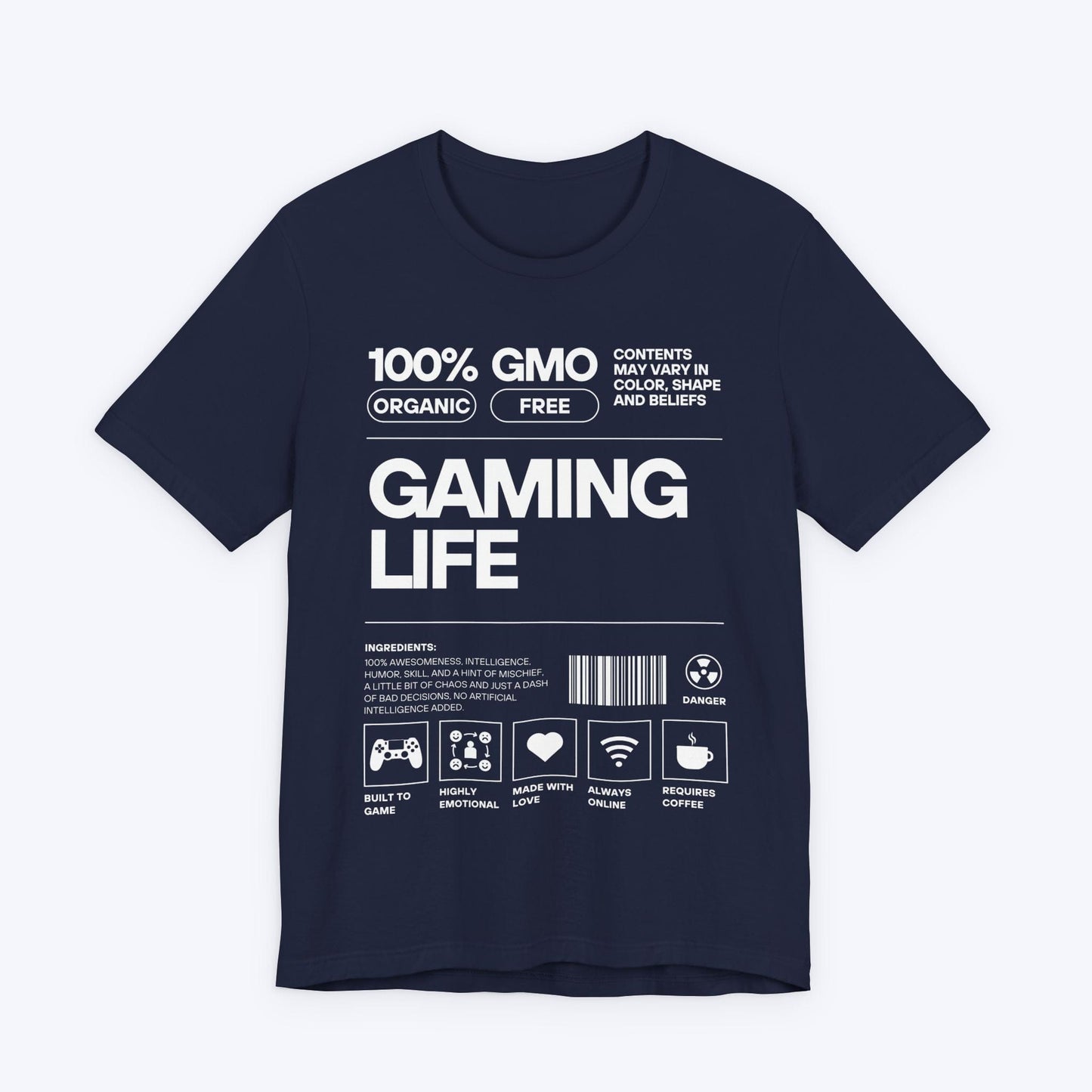 T-Shirt Navy / S 100% Organic Gaming T-shirt