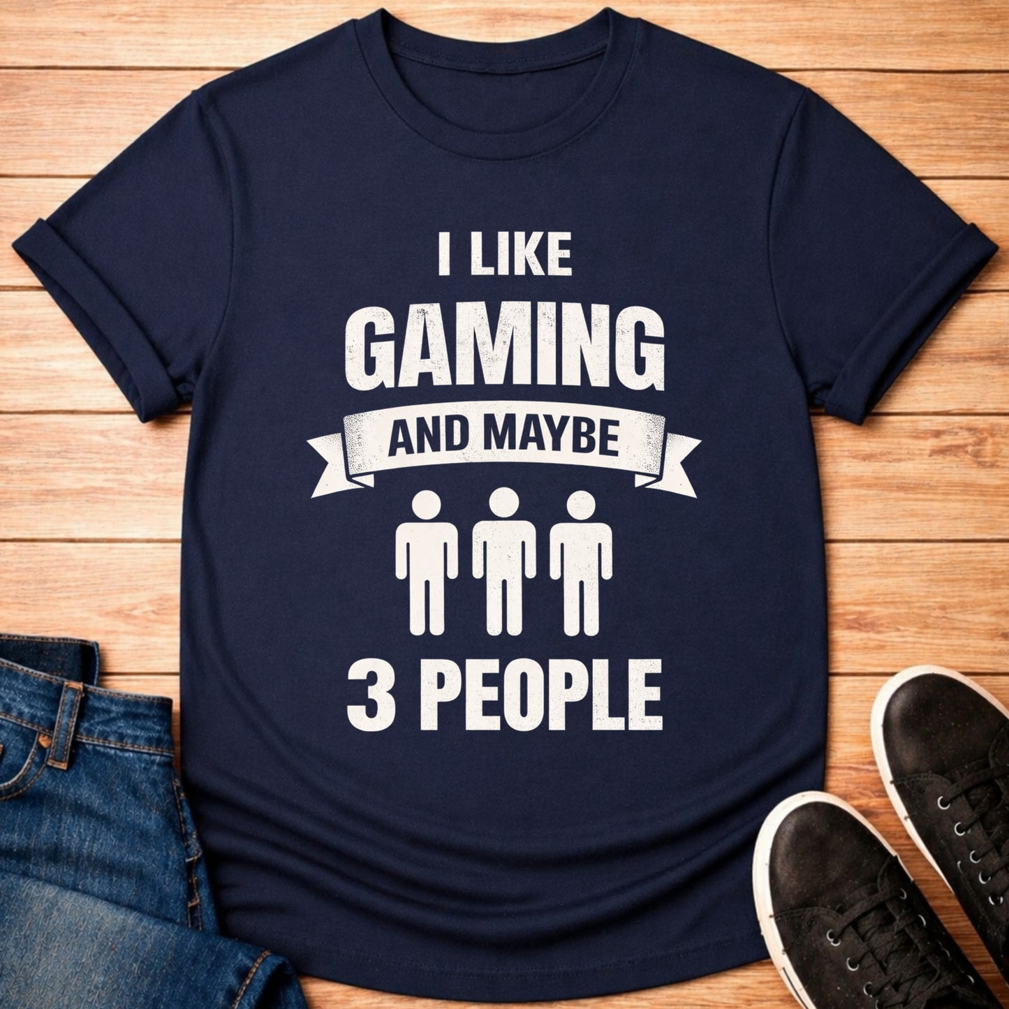 T-Shirt Navy / S 3 People Limit T-shirt