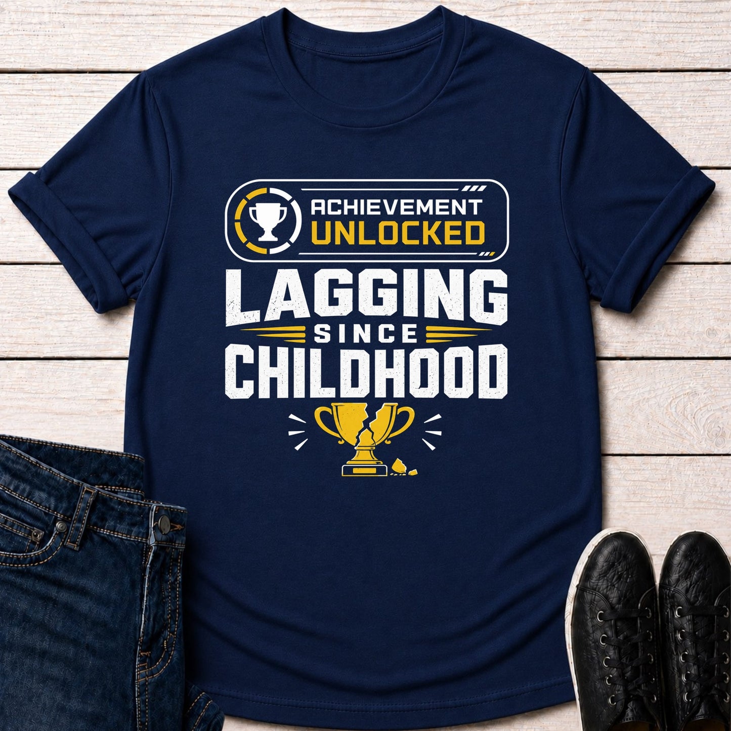 T-Shirt Navy / S Achievement Lagging T-shirt
