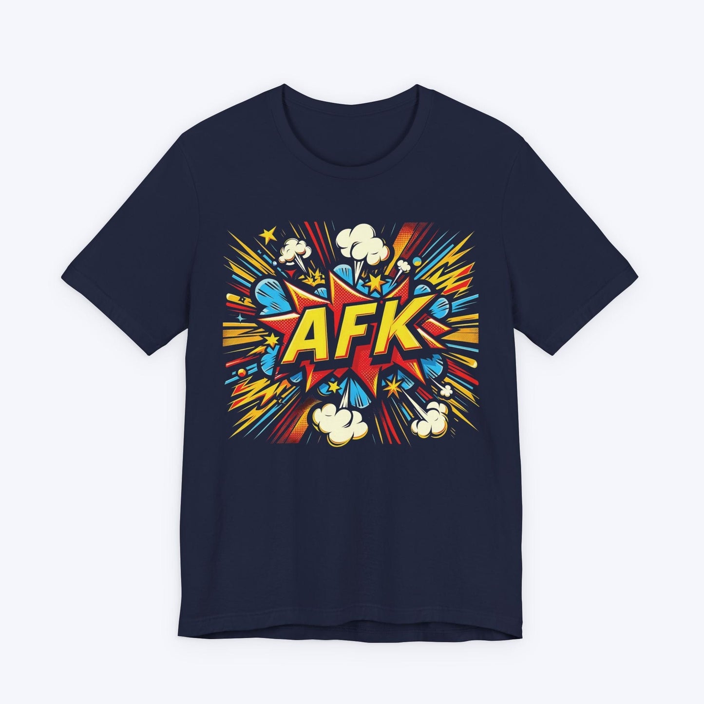 T-Shirt Navy / S AFK Comic Book Vibes T-shirt