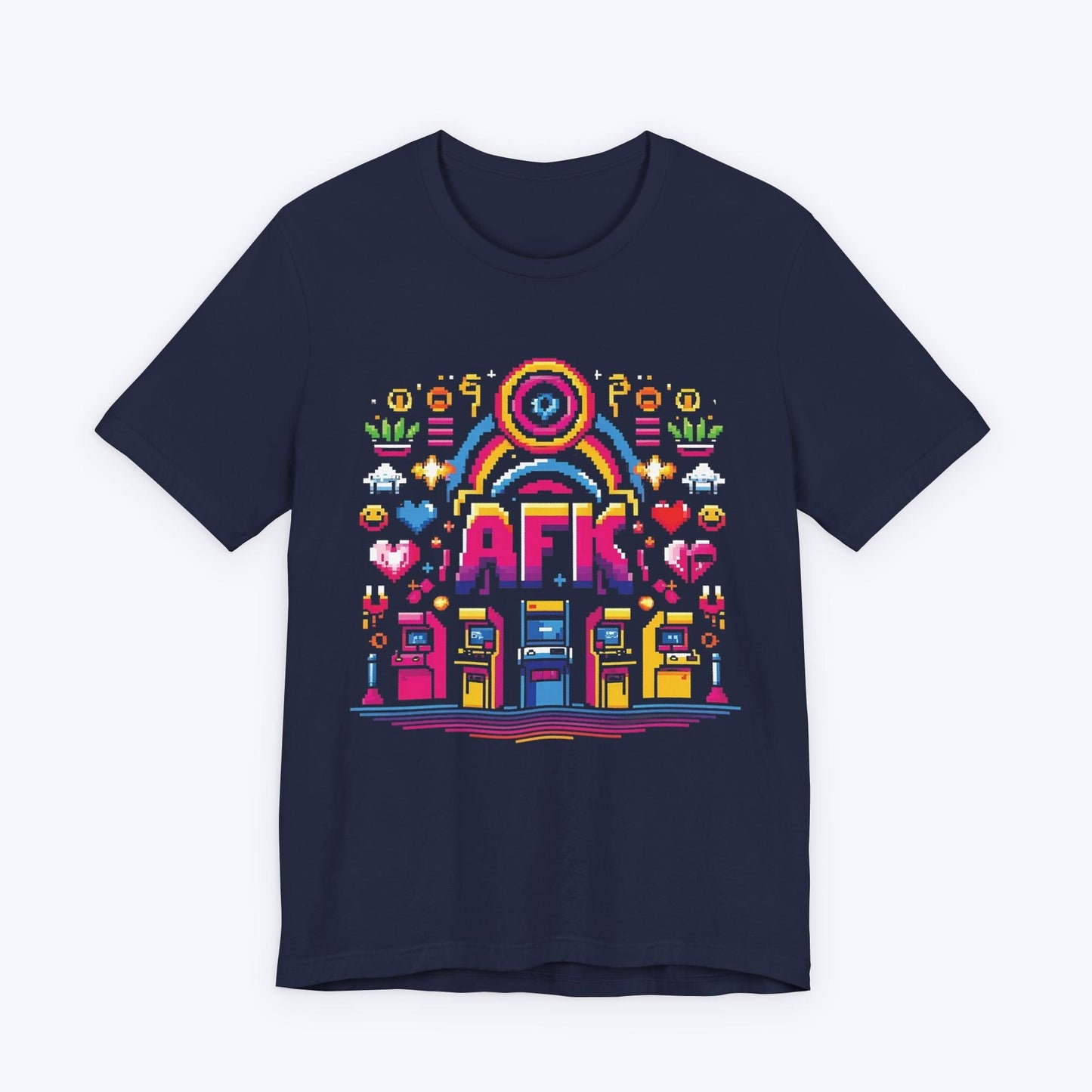 T-Shirt Navy / S AFK in Pixels T-shirt