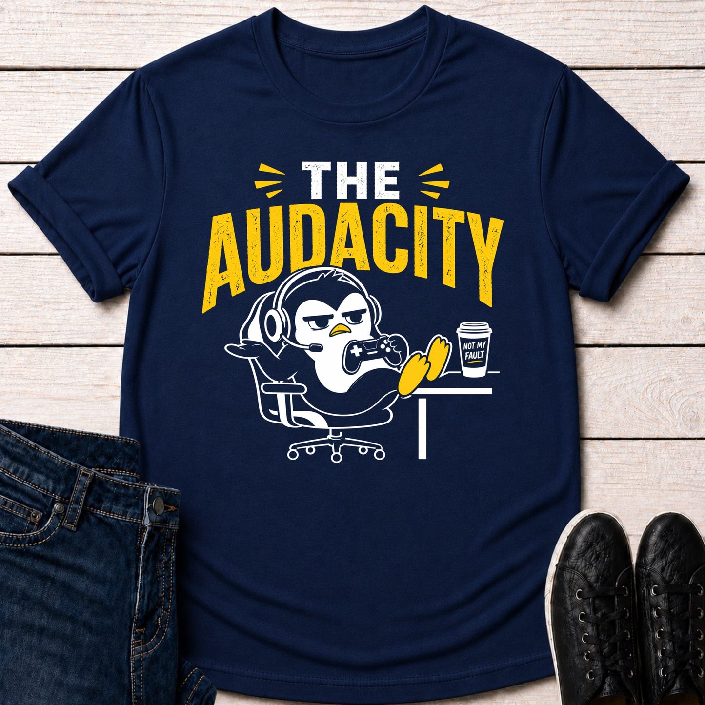 T-Shirt Navy / S Audacity Penguin T-shirt
