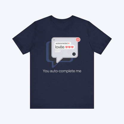 T-Shirt Navy / S Auto-Complete in Progress T-shirt