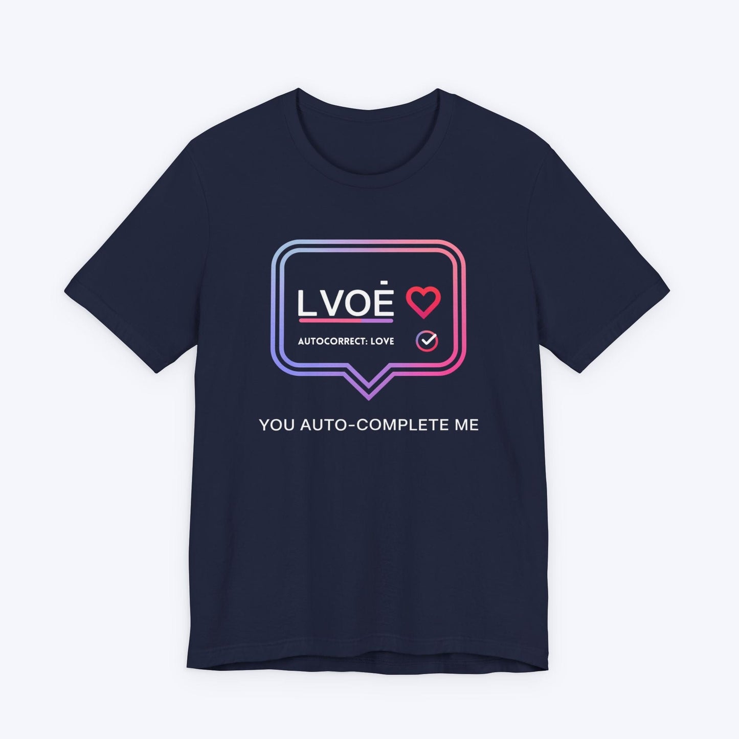 T-Shirt Navy / S Autocorrect: Love T-shirt