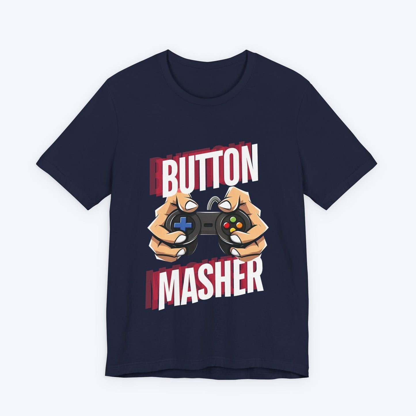 T-Shirt Navy / S Button Masher T-shirt