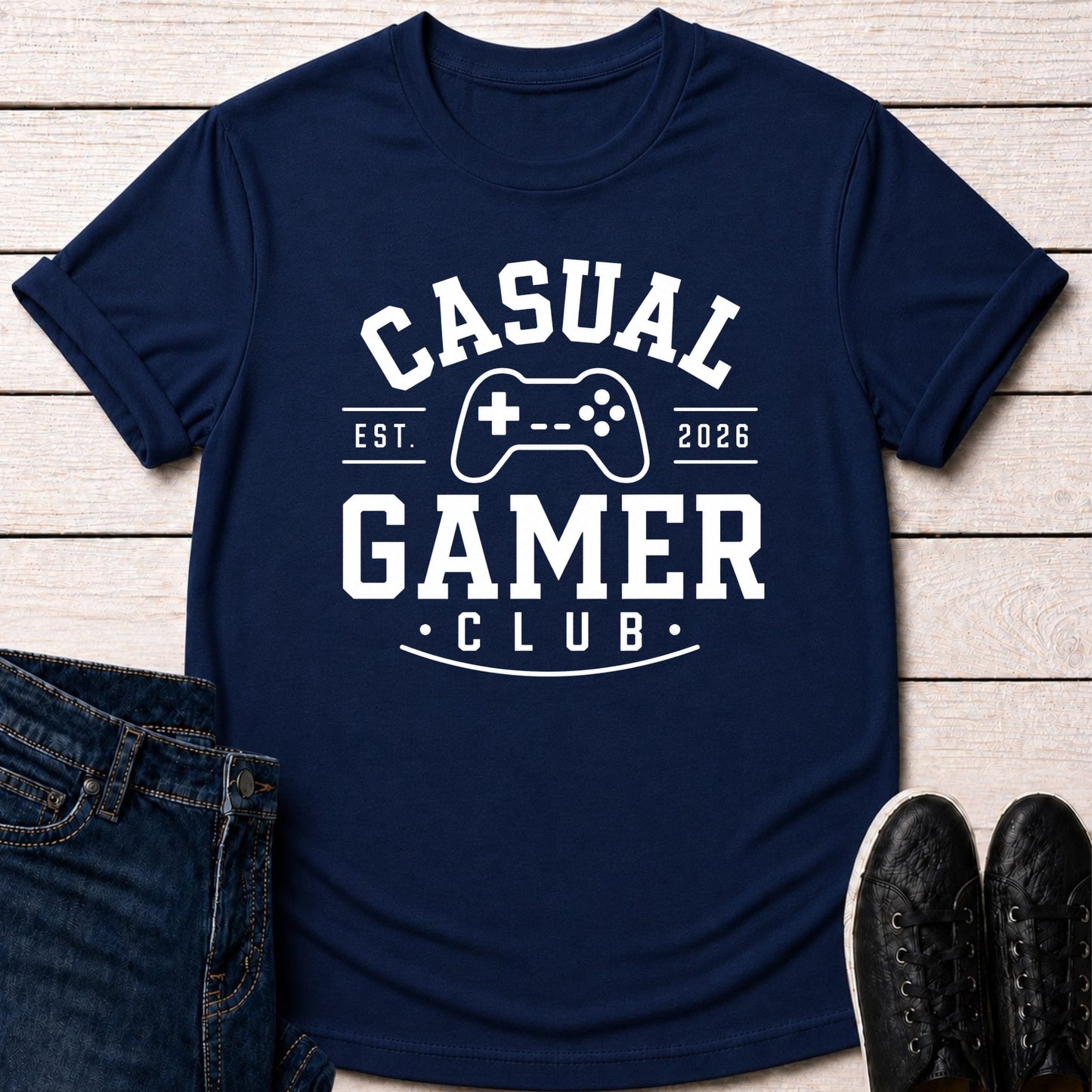 T-Shirt Navy / S Casual Gamer Club T-shirt