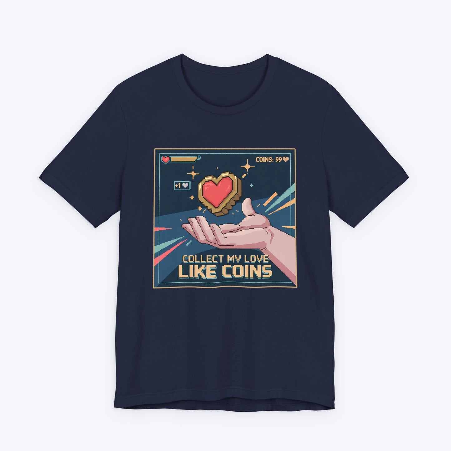 T-Shirt Navy / S Collect My Love Like Coins T-shirt