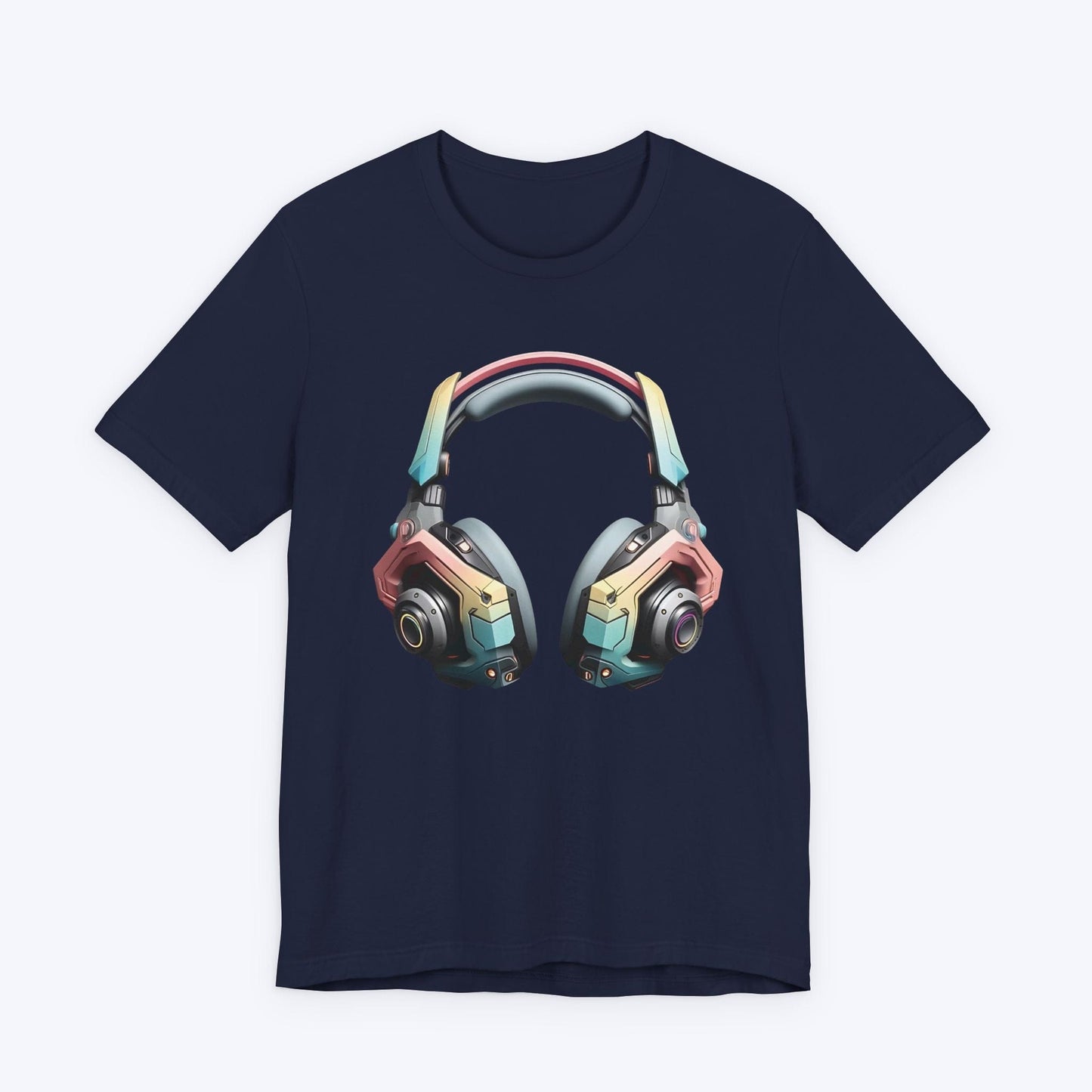 T-Shirt Navy / S Cyber Echo Gaming Headset T-shirt