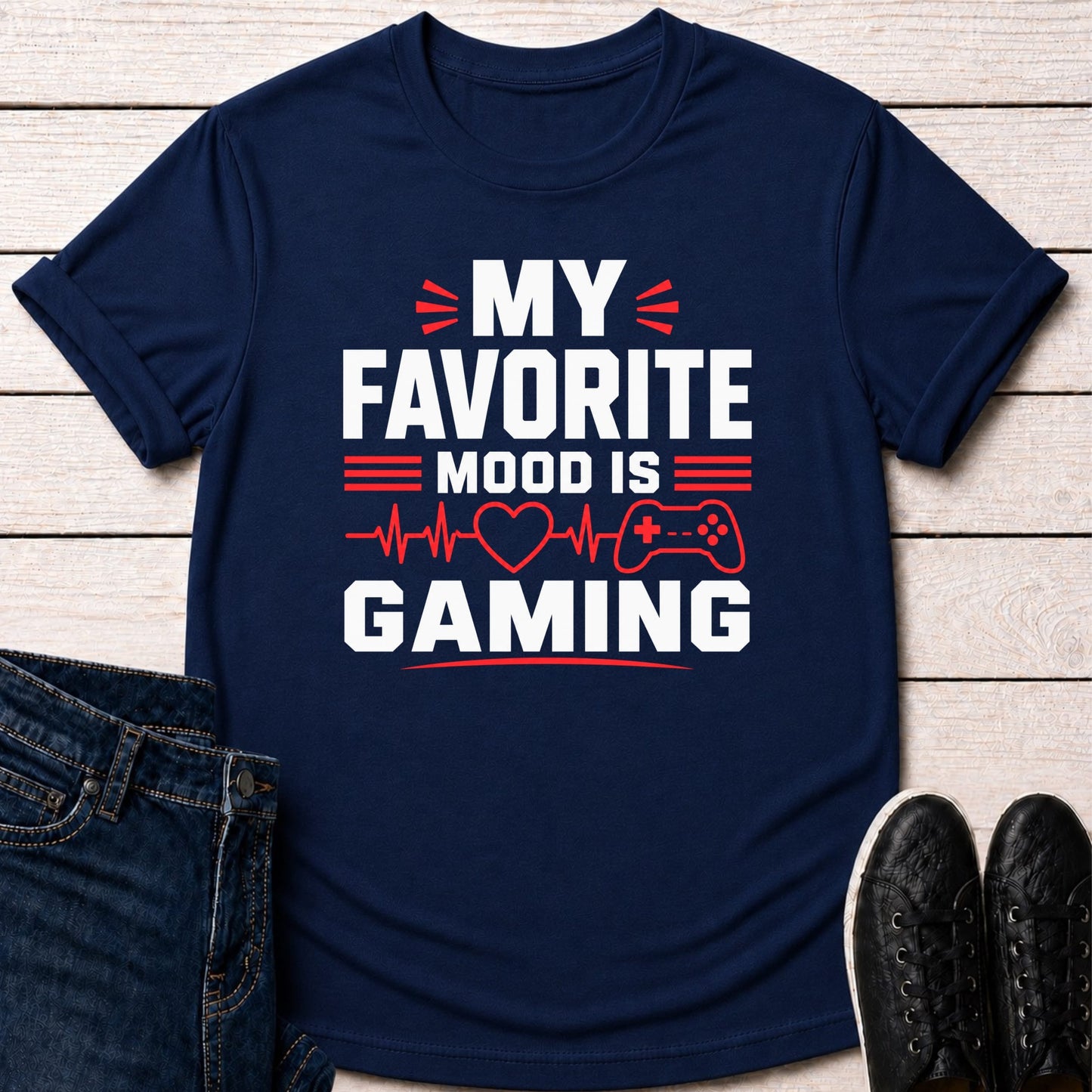 T-Shirt Navy / S Favorite Mood Gaming T-shirt