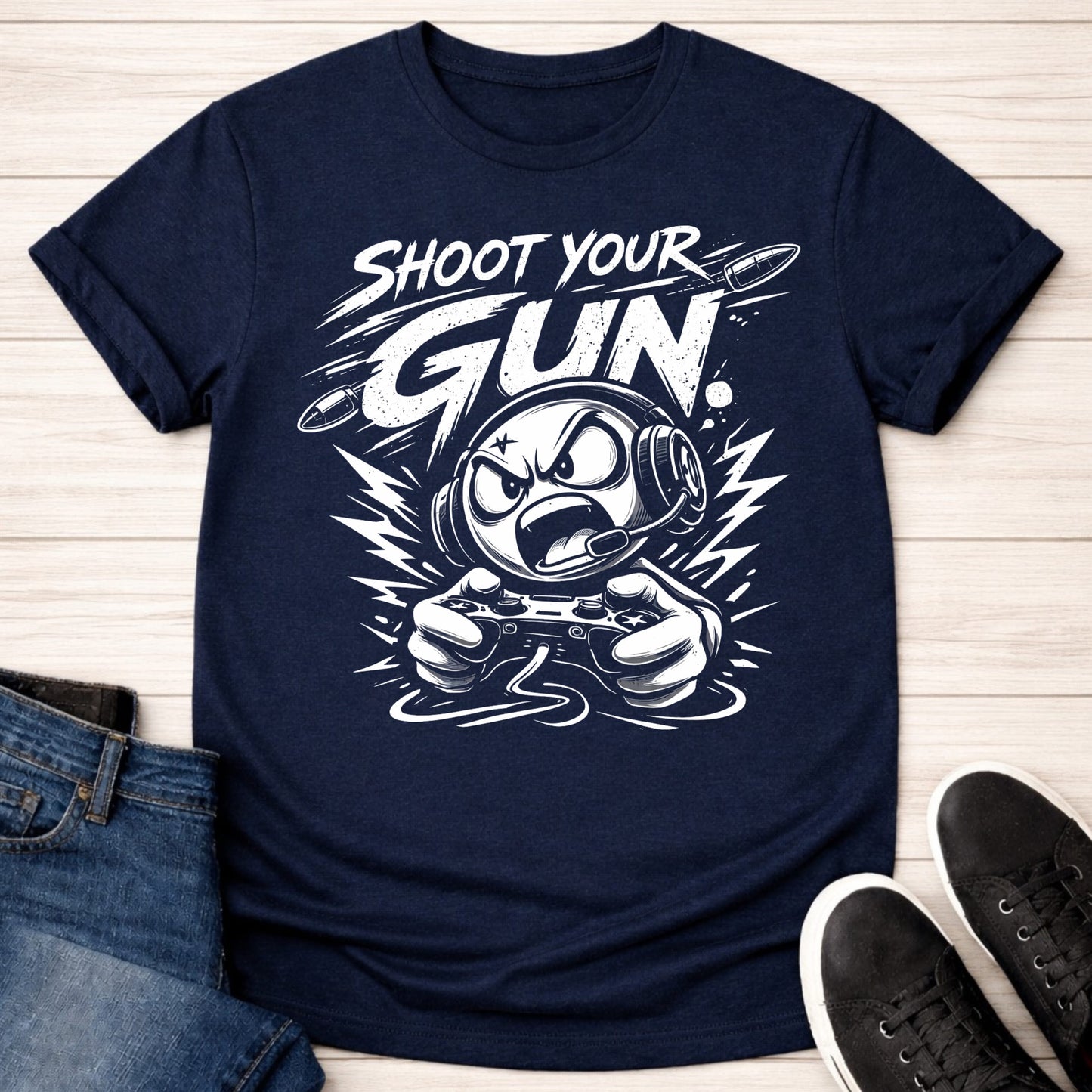 T-Shirt Navy / S Fire, Aim, Ready T-shirt