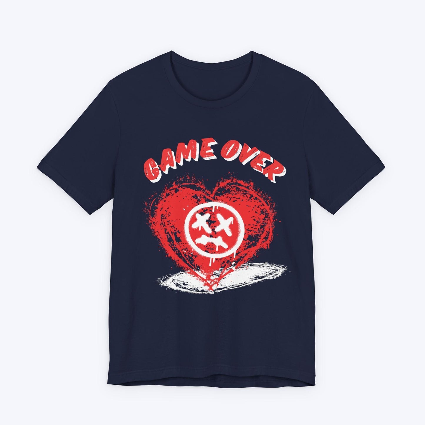 T-Shirt Navy / S Game Over:Sad Hearts T-shirt