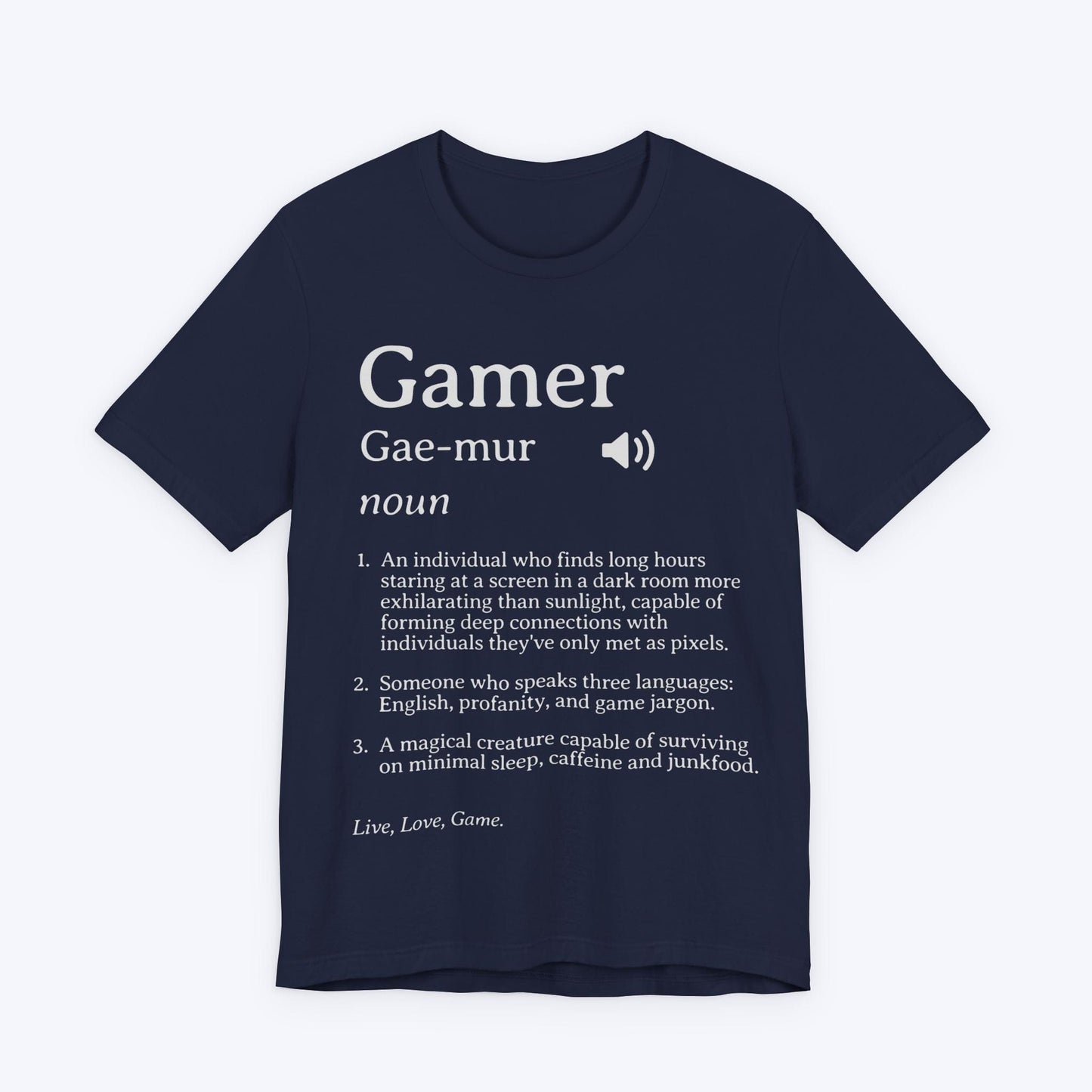 T-Shirt Navy / S Gamer (Definition) T-shirt