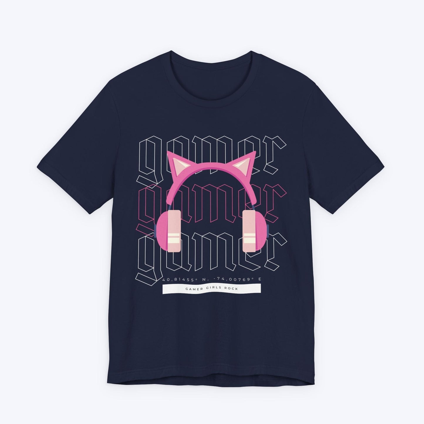 T-Shirt Navy / S Gamer Girls Rock T-shirt
