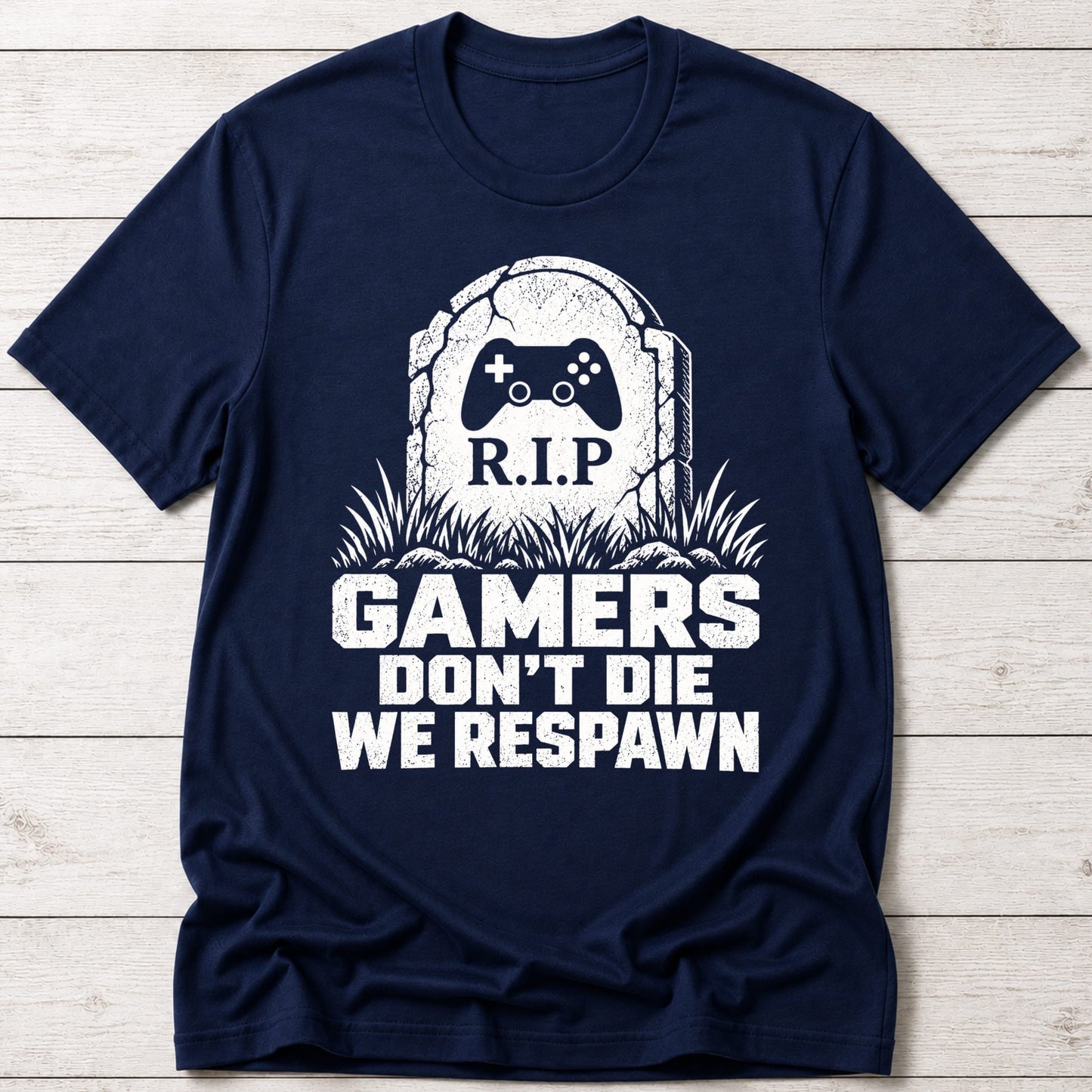 T-Shirt Navy / S Gamers Don't Die T-shirt