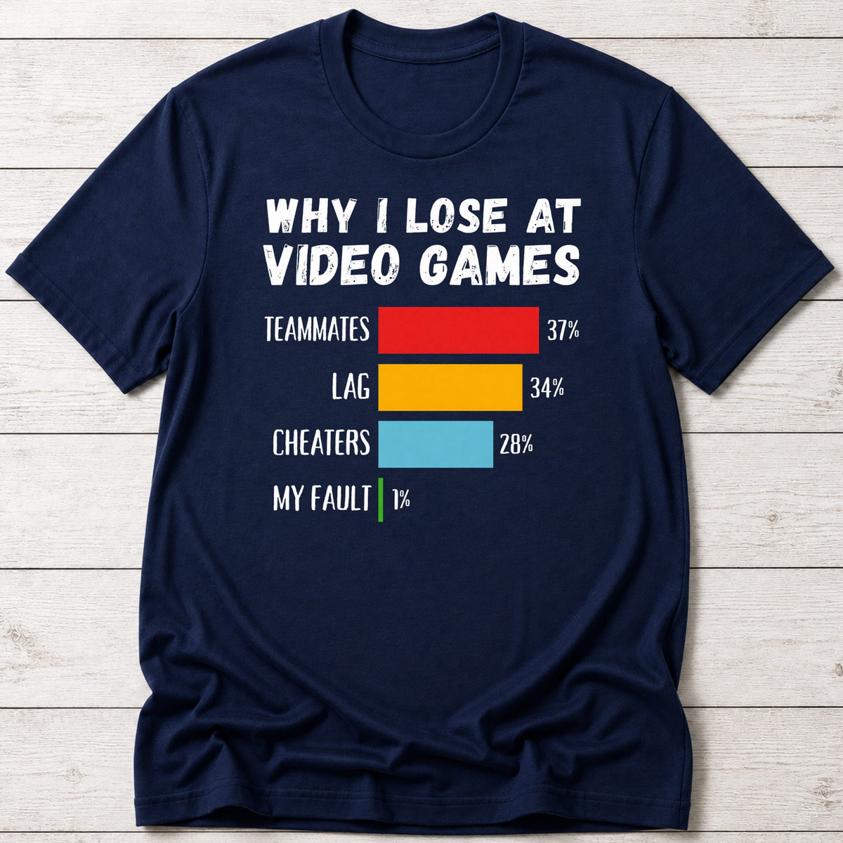 T-Shirt Navy / S Gaming Excuses T-shirt