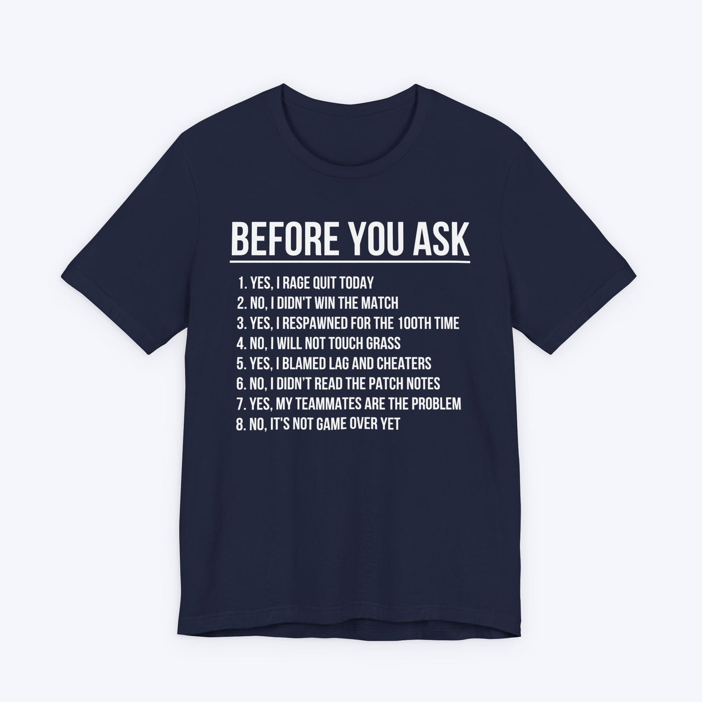 T-Shirt Navy / S Gaming FAQ T-shirt