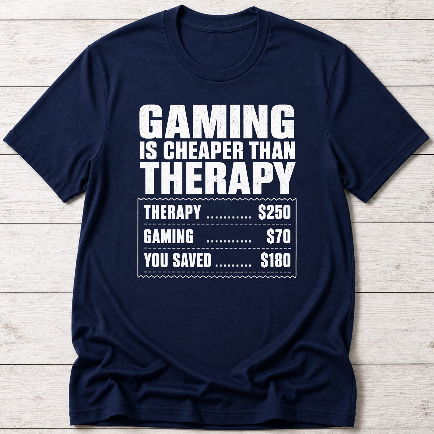 T-Shirt Navy / S Gaming Therapy T-Shirt