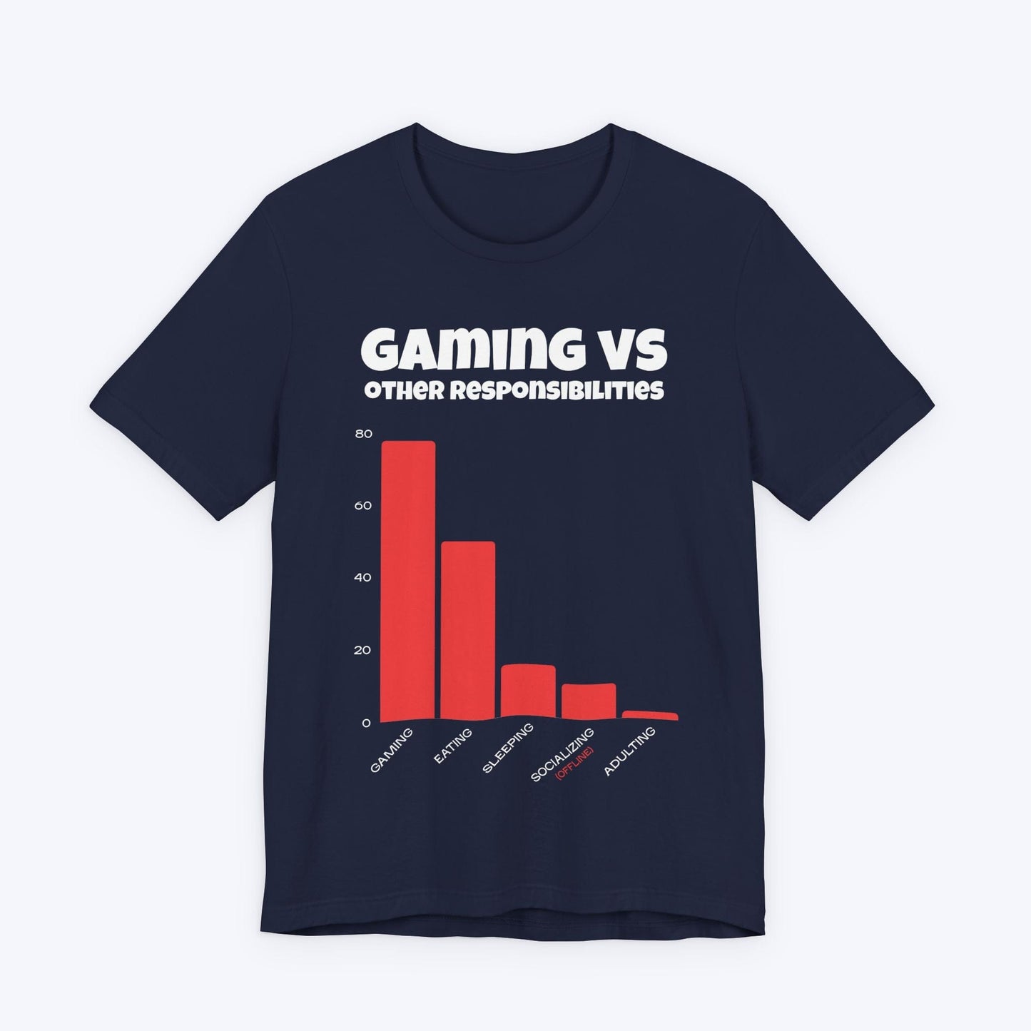 T-Shirt Navy / S Gaming vs Other Responsibilities T-shirt