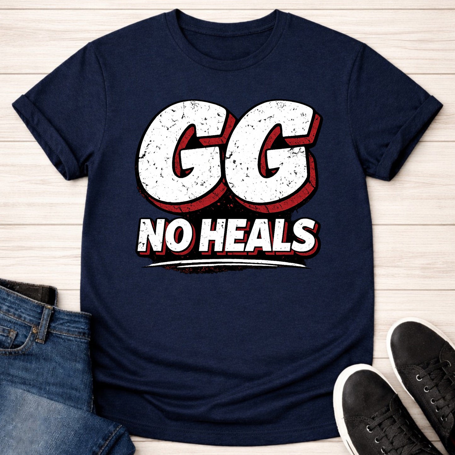 T-Shirt Navy / S GG No Heals T-shirt