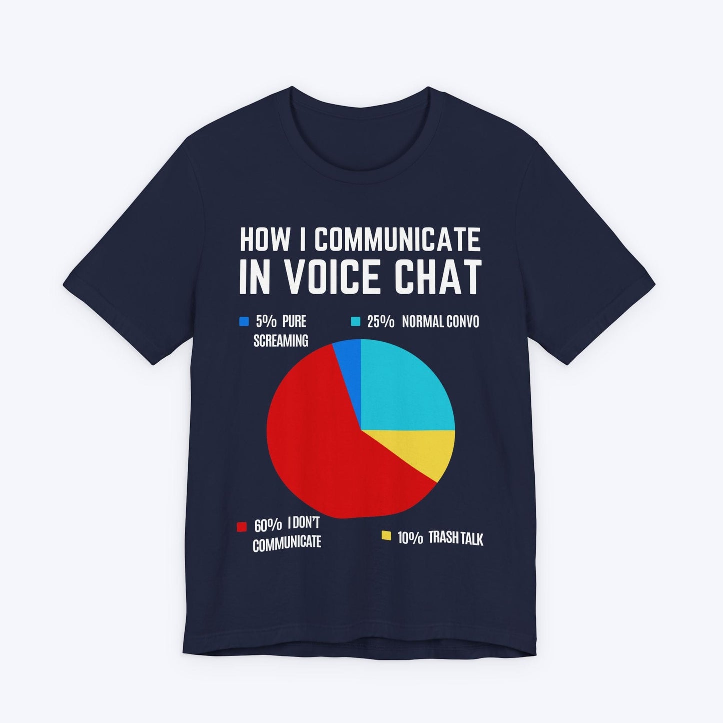T-Shirt Navy / S How I Communicate In Voice Chat T-shirt