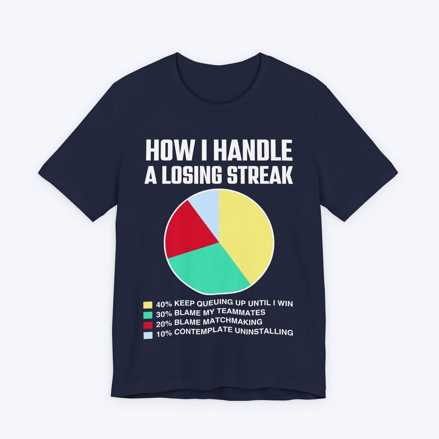 T-Shirt Navy / S How I Handle a Losing Streak T-shirt