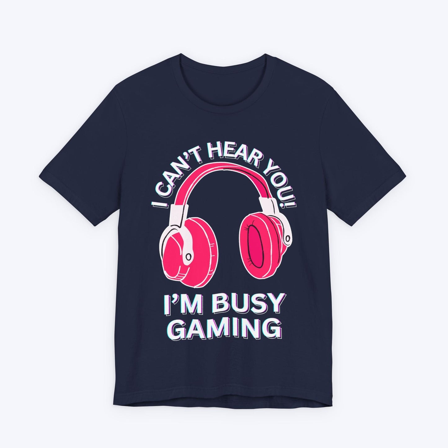 T-Shirt Navy / S I Can't Hear You "Hibiscus" Gaming T-shirt