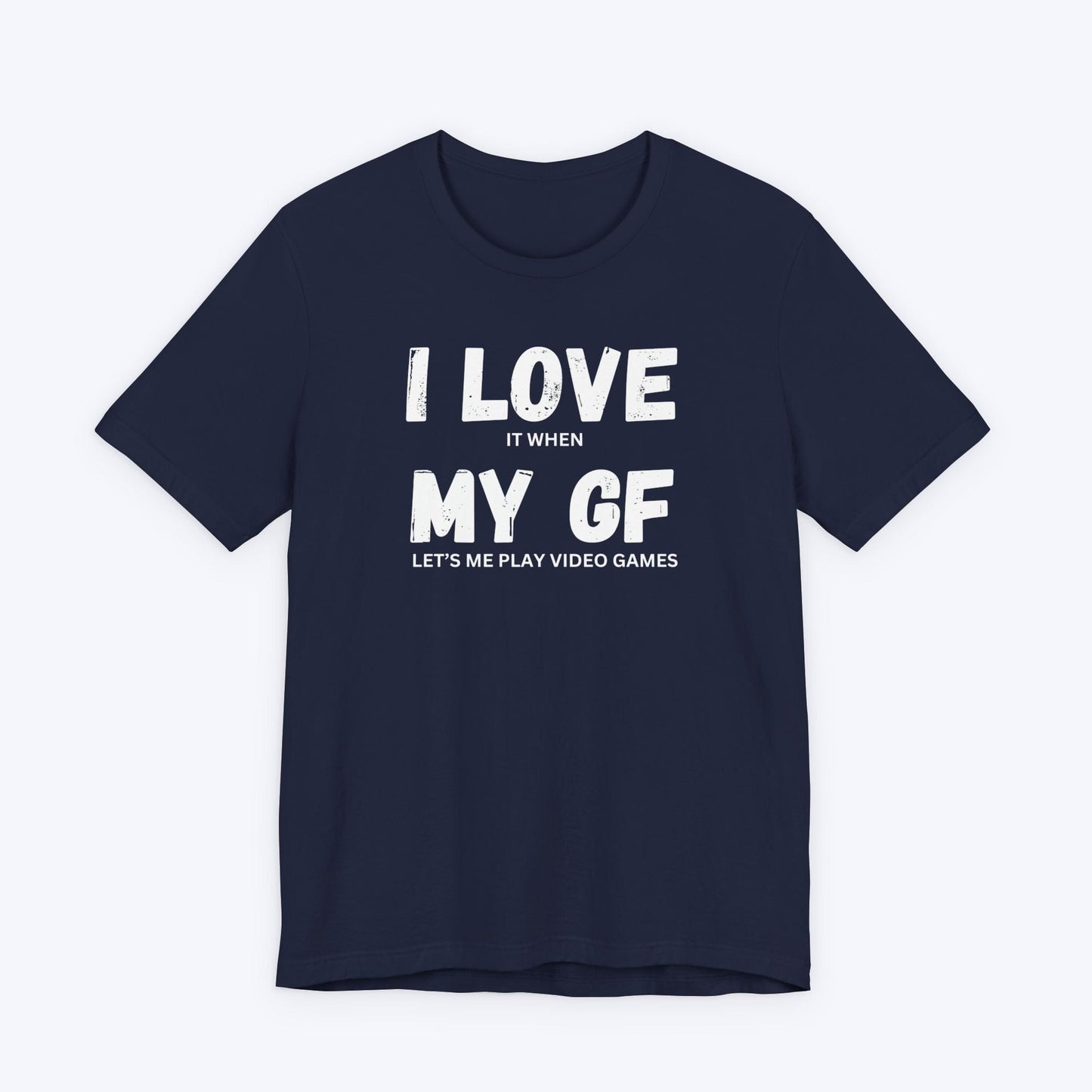 T-Shirt Navy / S I Love My Girlfriend (Gamer) T-shirt