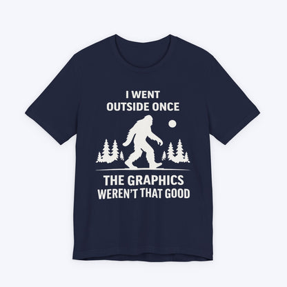 T-Shirt Navy / S I Went Outside. Didn't Spot Me T-shirt