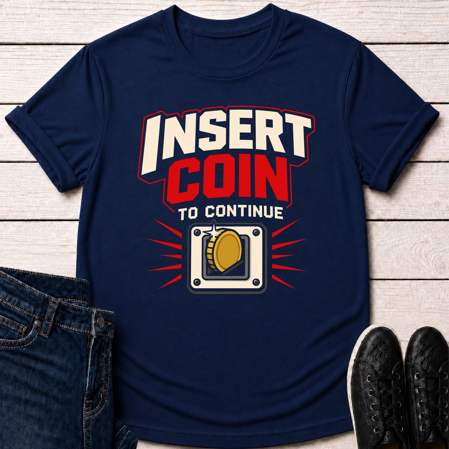 T-Shirt Navy / S Insert Coin T-shirt