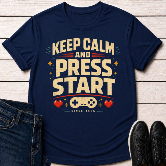 T-Shirt Navy / S Keep Calm Gamer T-shirt