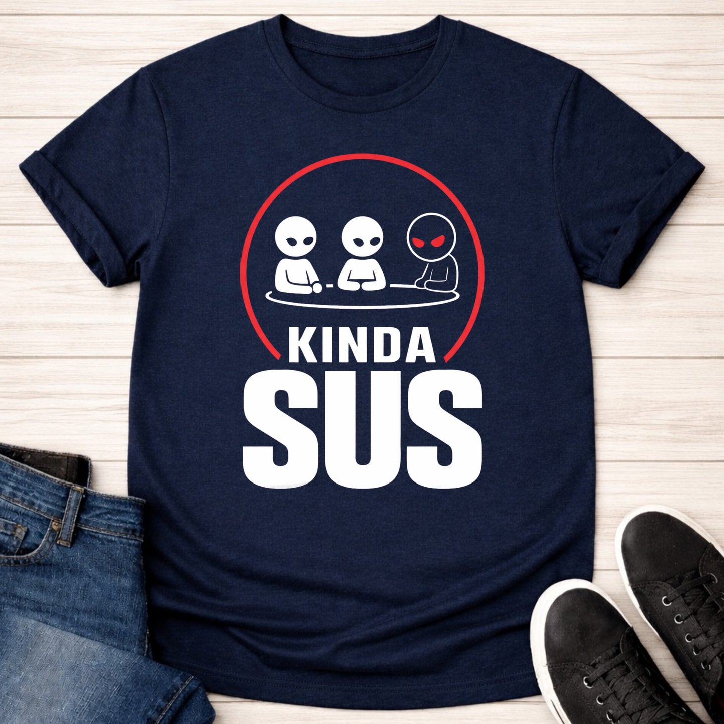 T-Shirt Navy / S Kinda Sus T-shirt