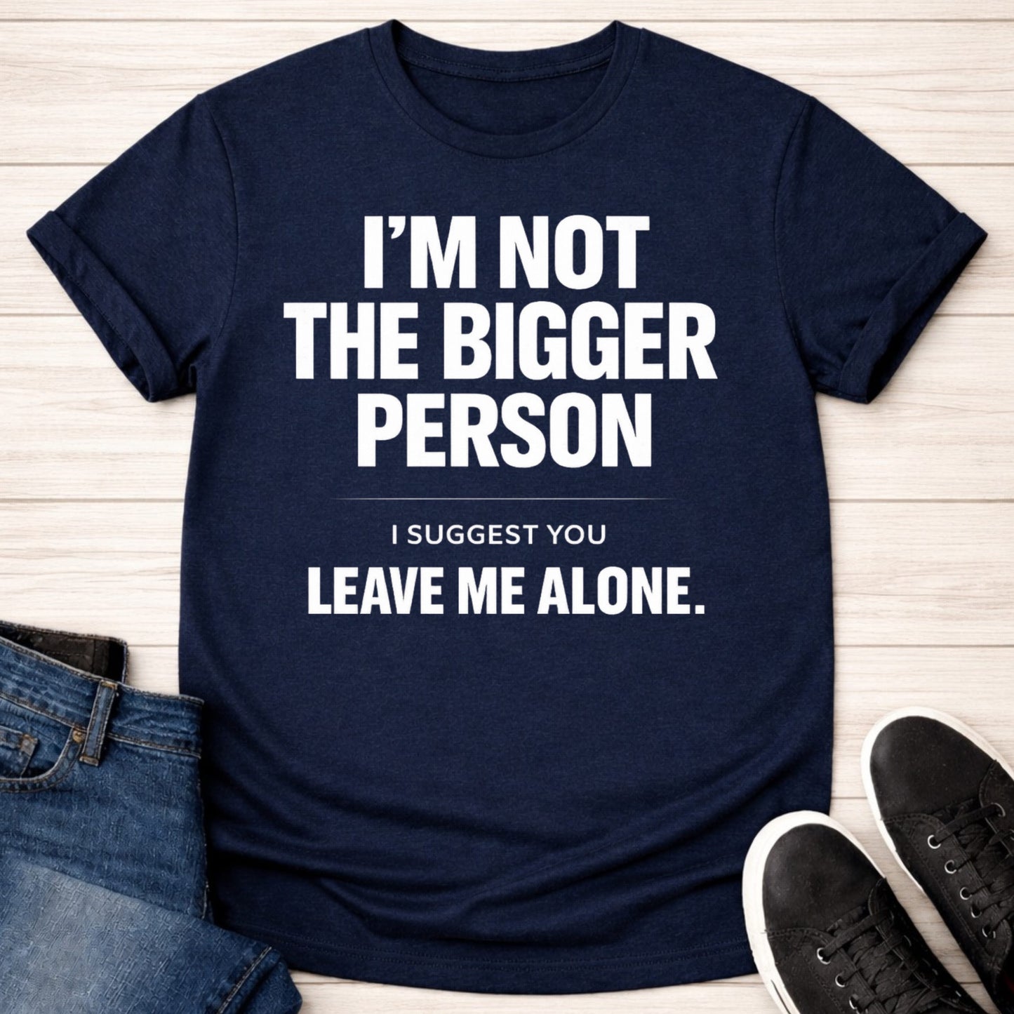 T-Shirt Navy / S Leave Me Alone T-shirt
