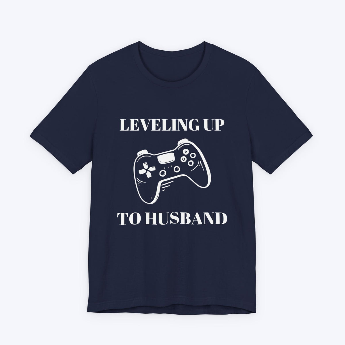 T-Shirt Navy / S Leveling Up To Husband T-shirt