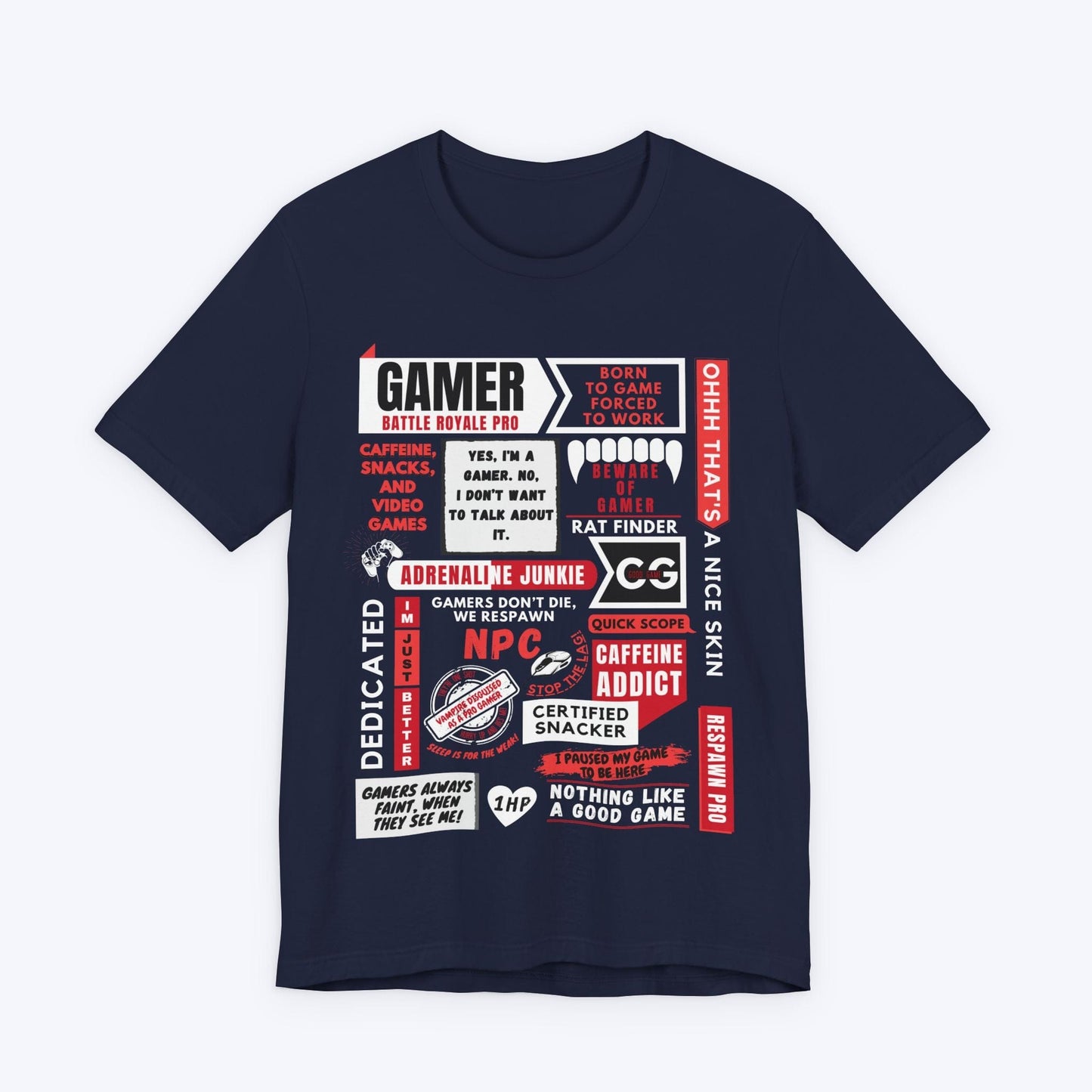 T-Shirt Navy / S Life of a Gamer (Red Edition) T-shirt