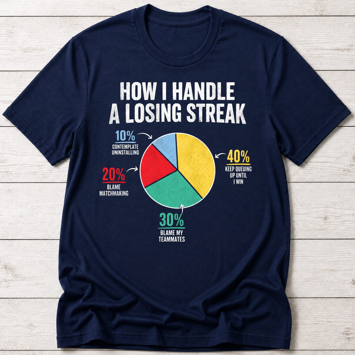 T-Shirt Navy / S Losing Streak T-shirt