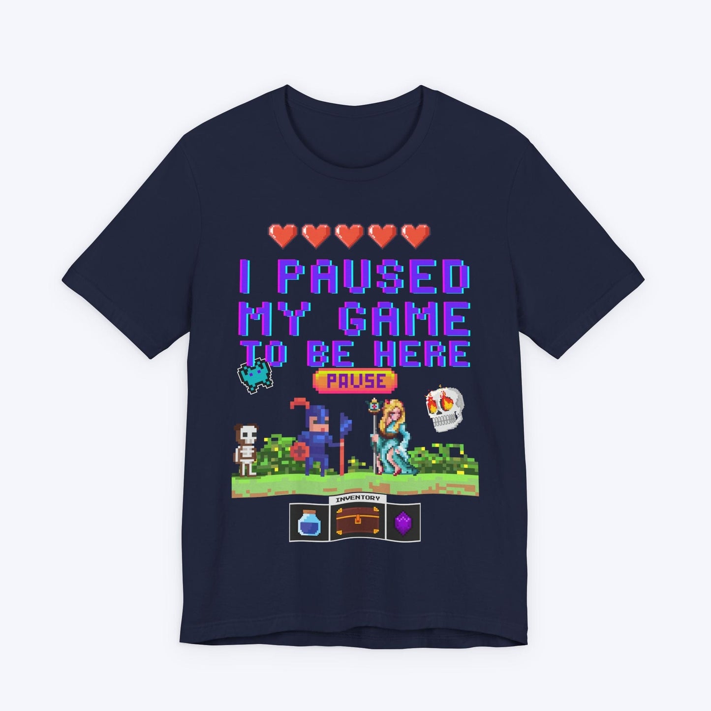 T-Shirt Navy / S My Pixels Are Waiting T-shirt
