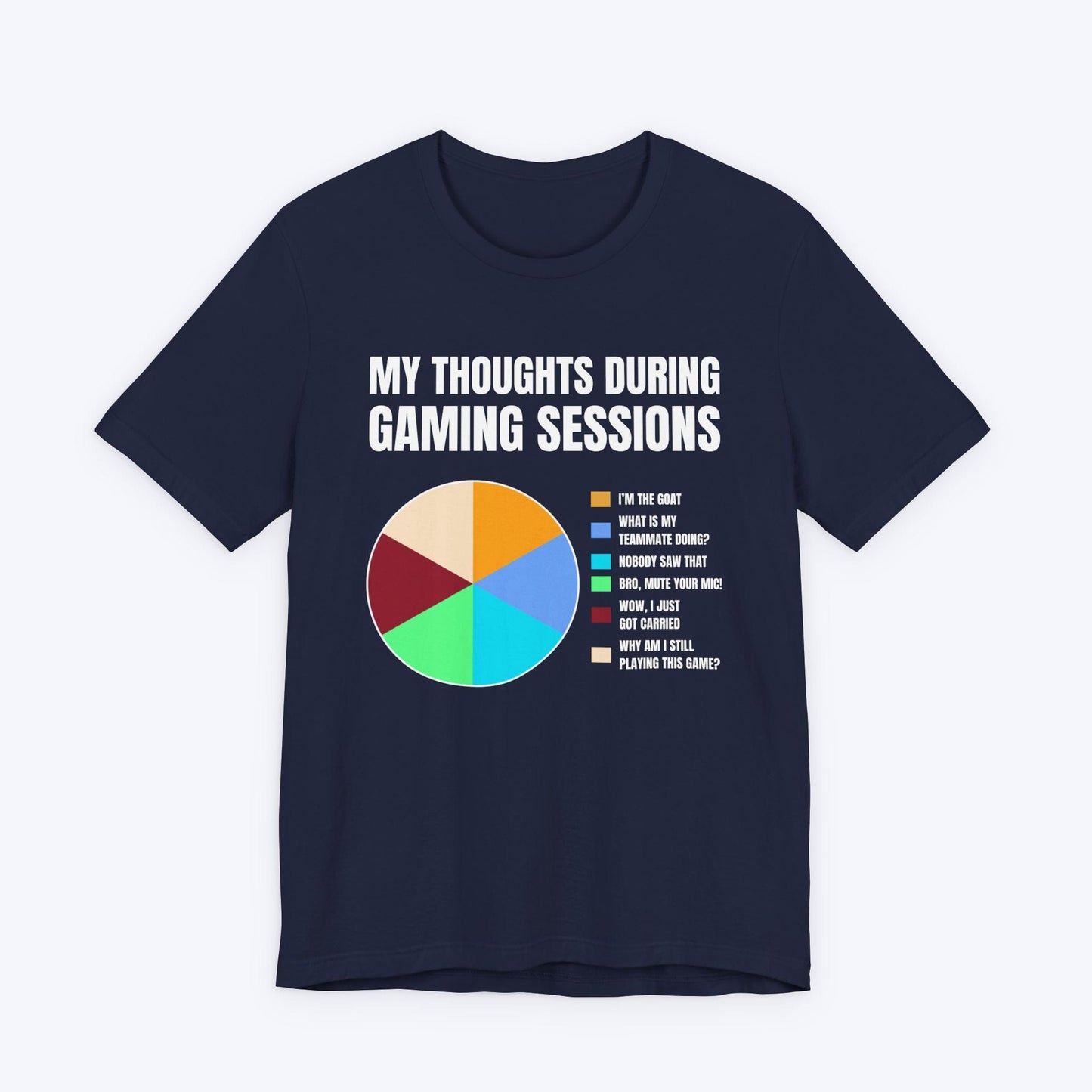T-Shirt Navy / S My Thoughts During Gaming Sessions T-shirt