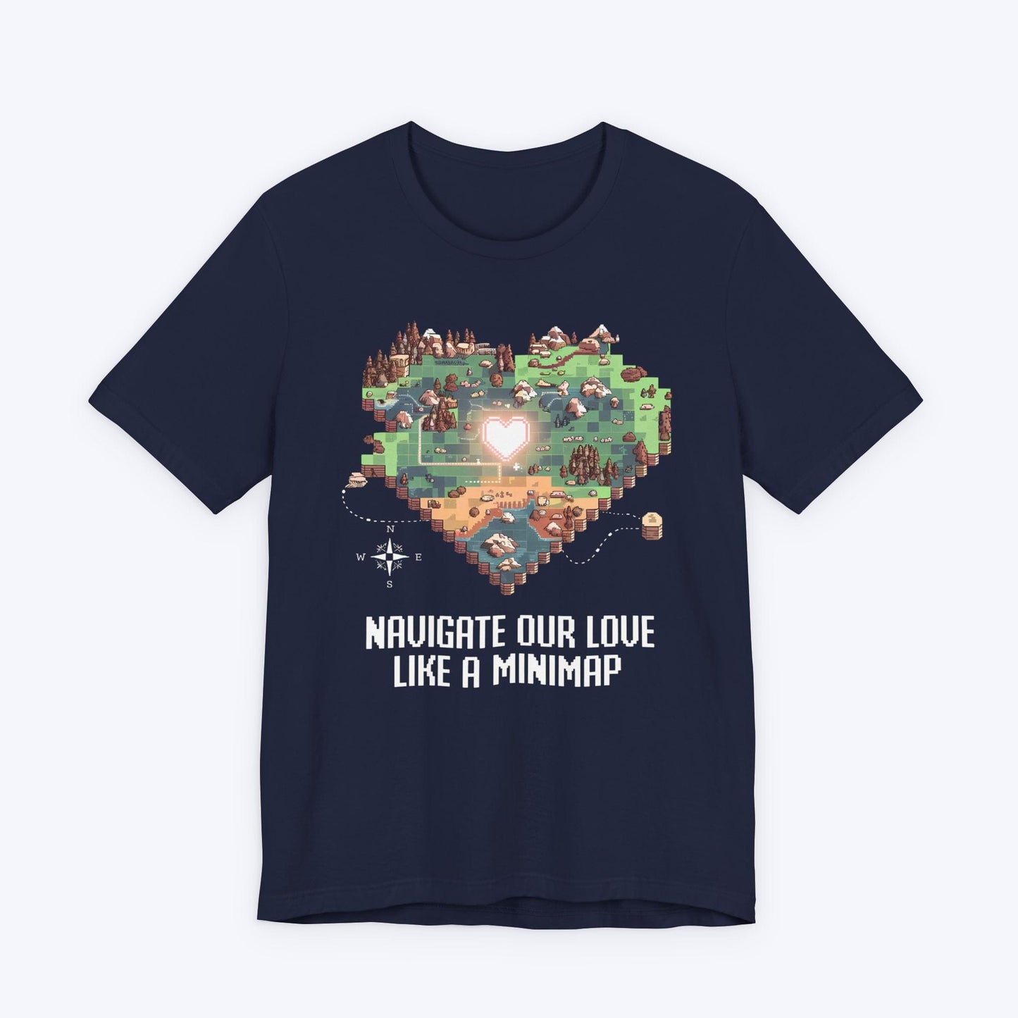 T-Shirt Navy / S Navigate Our Love Like A Minimap T-shirt