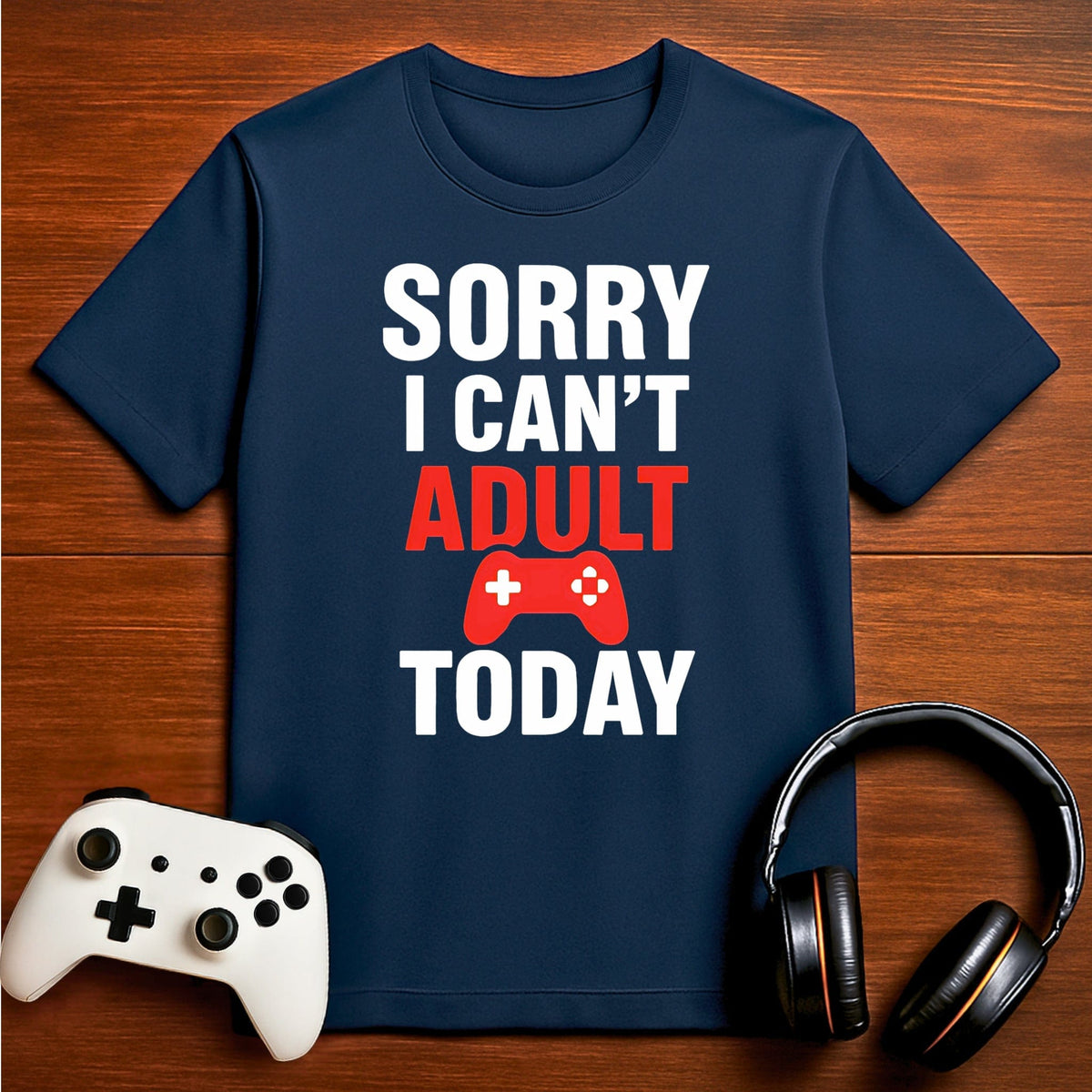 T-Shirt Navy / S No Adulting Today T-shirt