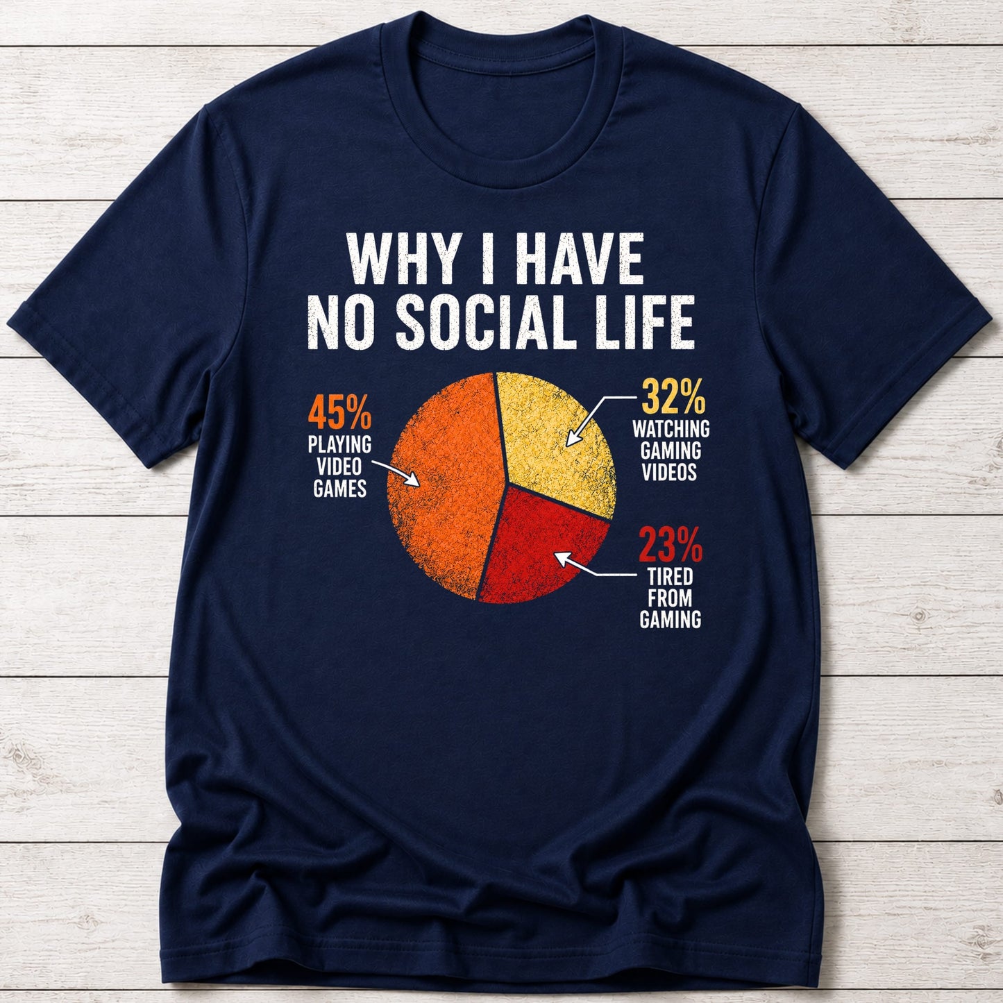 T-Shirt Navy / S No Social Life T-shirt