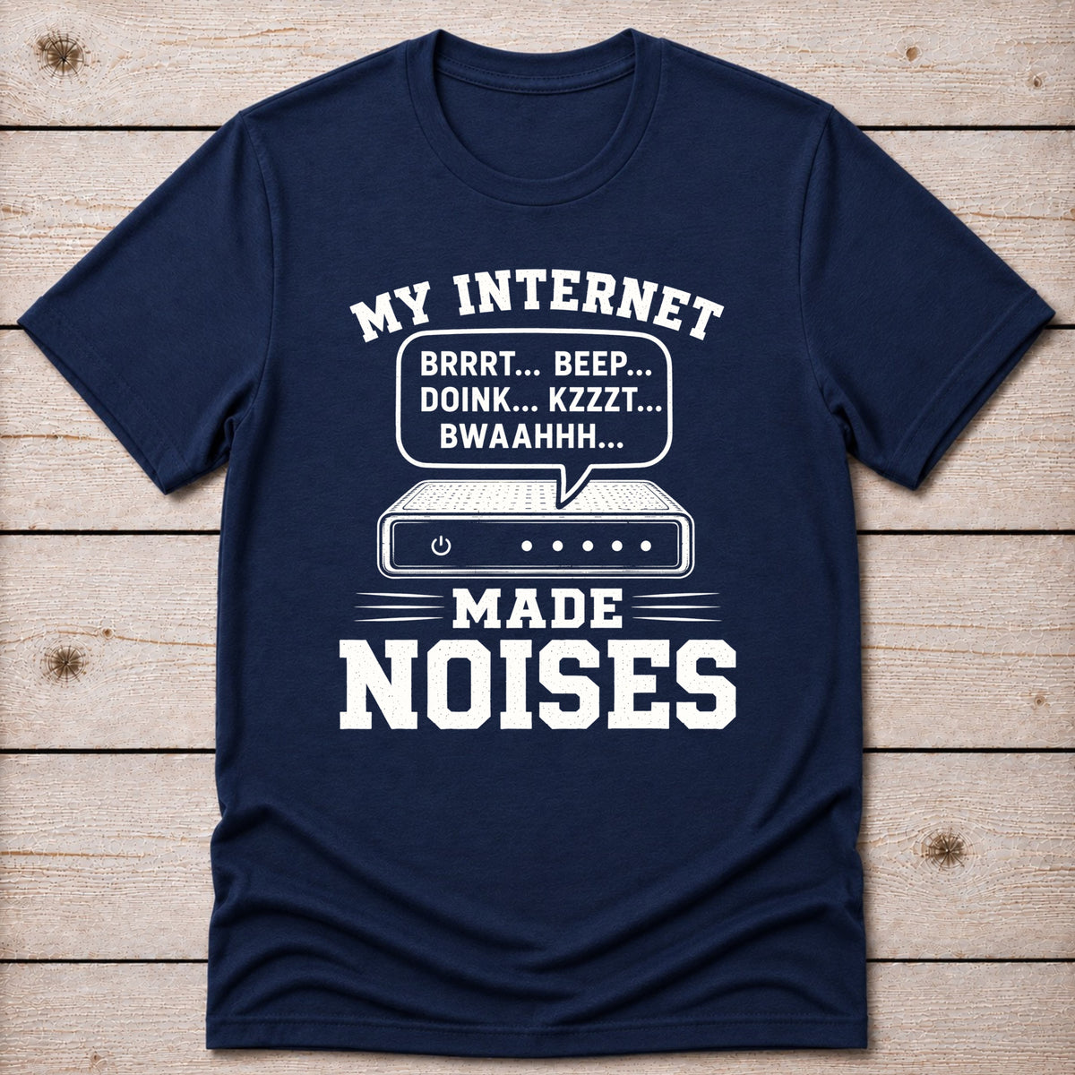 T-Shirt Navy / S Noisy Internet T-shirt