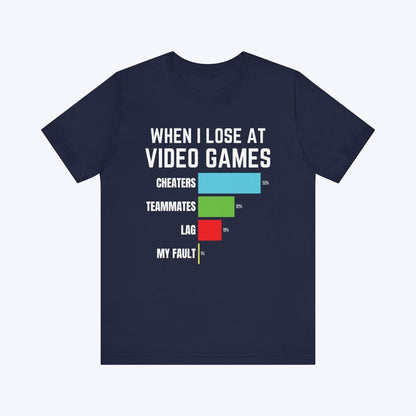 T-Shirt Navy / S Not My Fault Gaming T-shirt