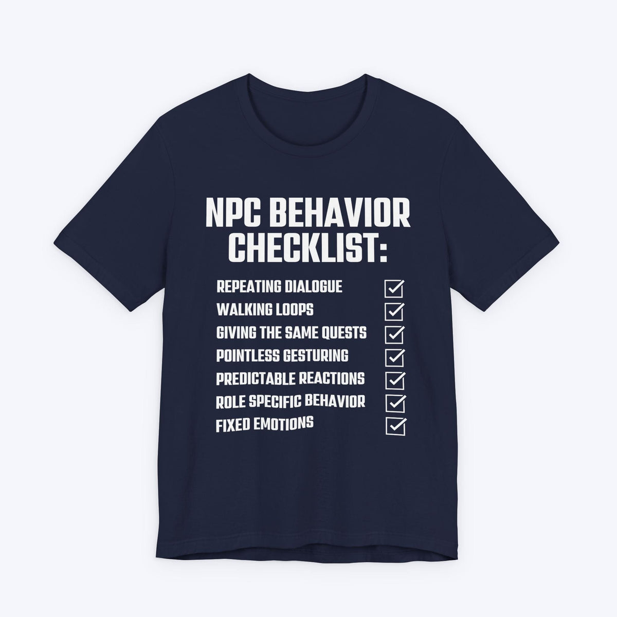 T-Shirt Navy / S NPC Checklist T-shirt
