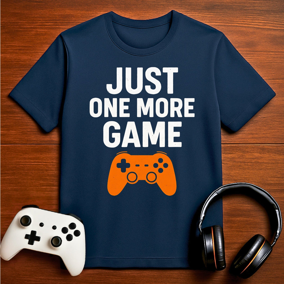 T-Shirt Navy / S One More Game… I Swear T-shirt