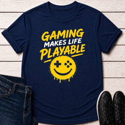 T-Shirt Navy / S Online / Offline Player T-shirt