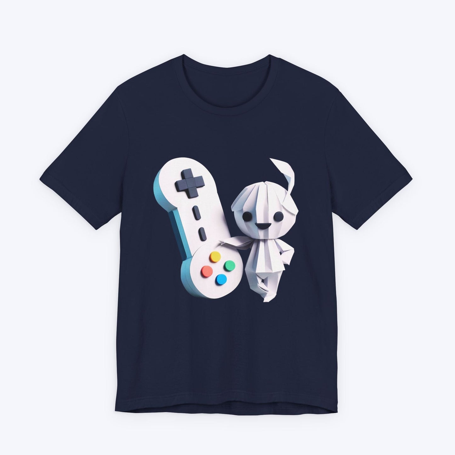 T-Shirt Navy / S Origami Gamer Girl T-shirt